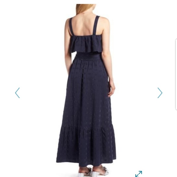 1901Clip Dot Popover Maxi Dress - Picture 5 of 13